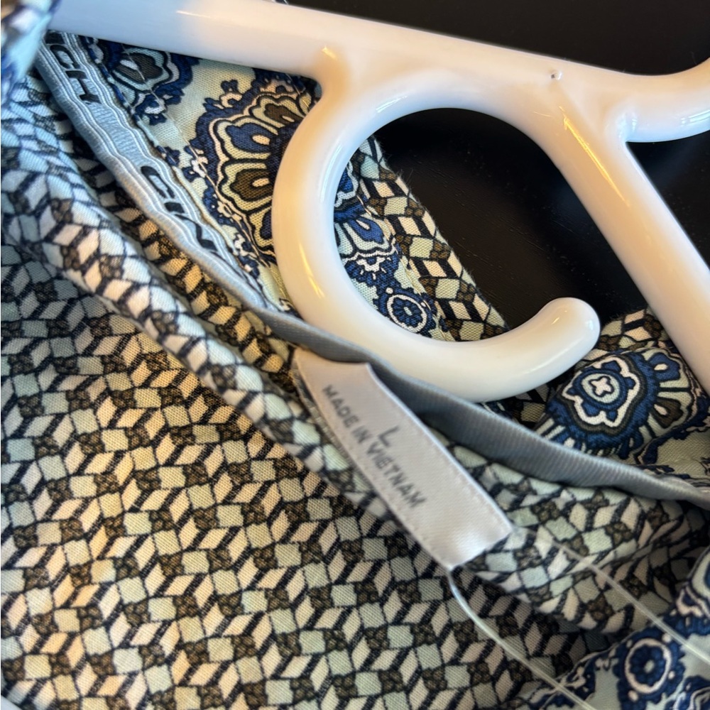 Patterned Button-Up Shirt - image 2